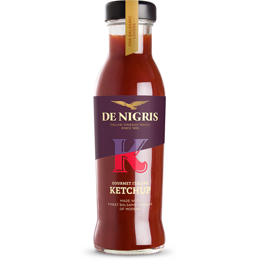 DE NIGRIS Italian Ketchup Sauce with Balsamic Vinegar of Modena