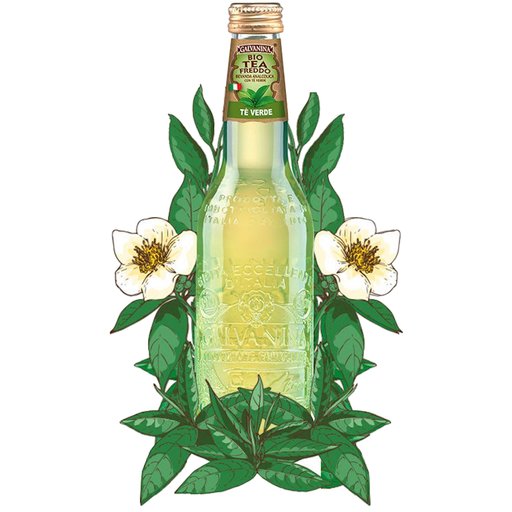 GALVANINA Organic Green Tea with Lemon - 355ml (12fl. oz) - Pinocchio's Pantry - Authentic Italian Food