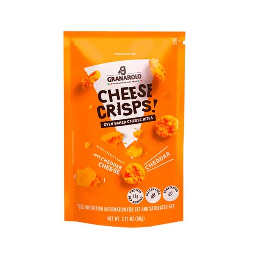 GRANAROLO Cheddar Cheese Crisps - 60g (2.11oz) - Pinocchio's Pantry - Authentic Italian Food