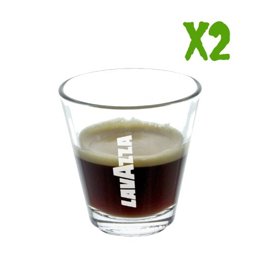 LAVAZZA Collection Espresso Glass Set of 2 - Pinocchio's Pantry - Authentic Italian Food