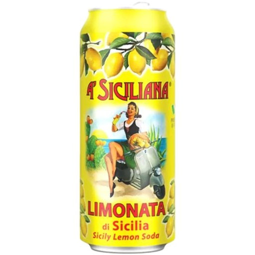 A’ SICILIANA (Sicilian Limonata) Lemon Soda - 330ml (11.15fl. oz) - Pinocchio's Pantry - Authentic Italian Food