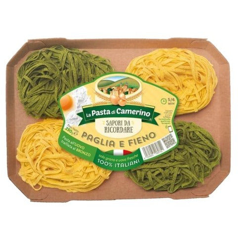 LA PASTA DI CAMERINO Paglia & Fieno (Spinach and Egg Pasta) - 250g (8.8oz) - Pinocchio's Pantry - Authentic Italian Food