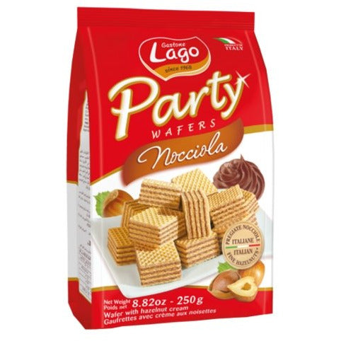 LAGO Hazelnut Party Wafers - 250g (8.82oz) - Pinocchio's Pantry - Authentic Italian Food