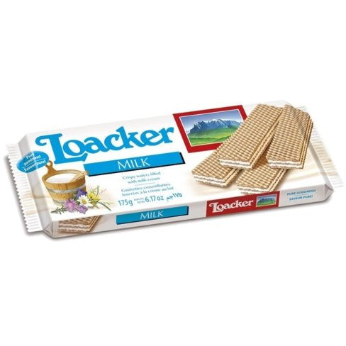 LOACKER Milk Classic Wafers - 175g (6.17oz) - Pinocchio's Pantry - Authentic Italian Food