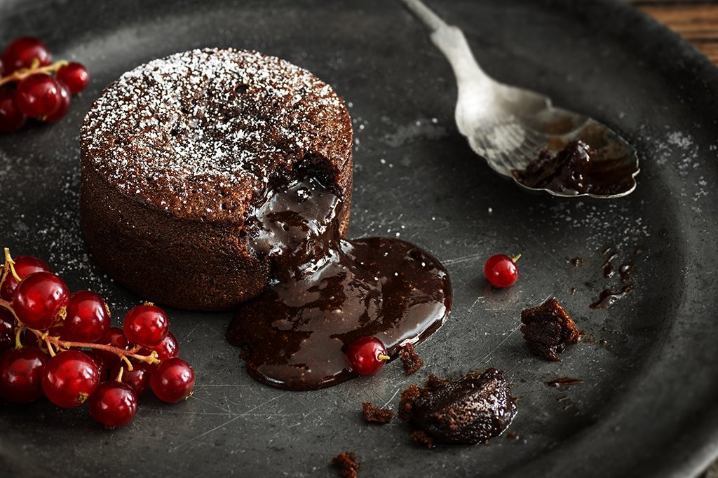 Chocolate Lava Cake with a Creamy Dark Hearth - Pinocchio's Pantry - Authentic Italian Food