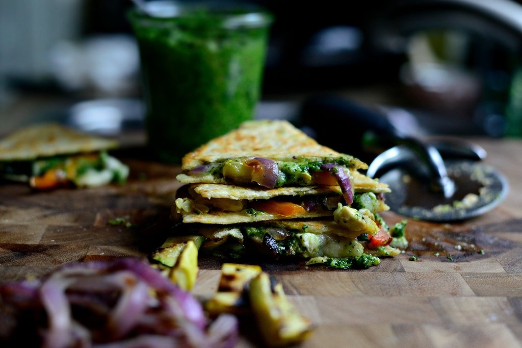 Veggie Tortillas with Pesto, a perfect match for your BBQ dinner - Pinocchio's Pantry - Authentic Italian Food