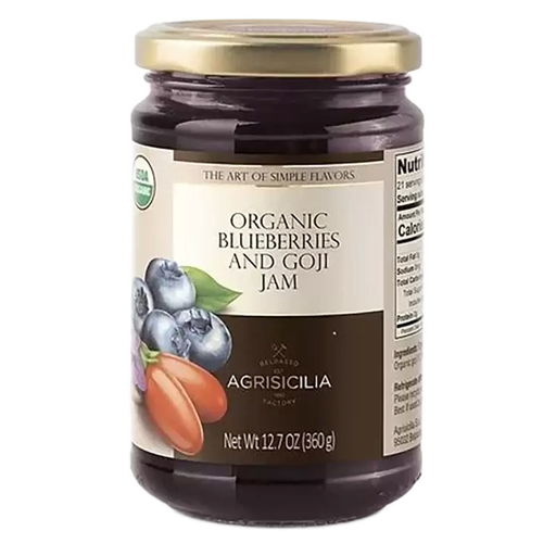 AGRISICILIA Organic Extra Blueberry & Goji Jam