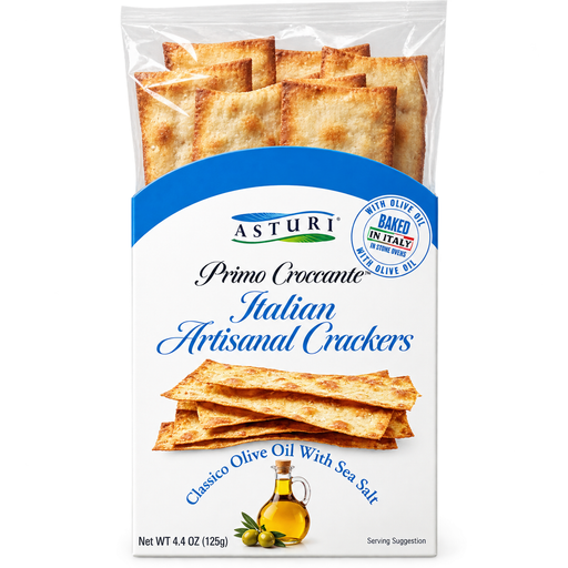 ASTURI Italian Crackers with Olive Oil & Sea Salt