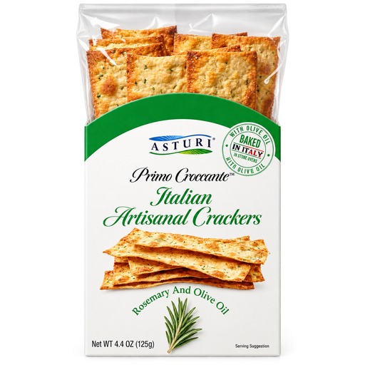 ASTURI Italian Crackers with Rosemary & Olive Oil
