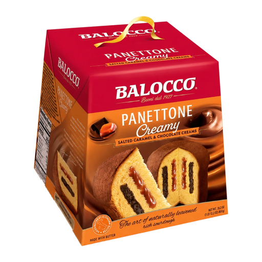 BALOCCO Panettone Creamy Salted Caramel & Chocolate Cream