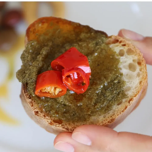 Organic Sliced Chili Peppers with Extra Olive Oil