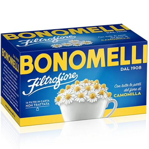 BONOMELLI Camomilla, Chamomile Herbal Tea - 14 count