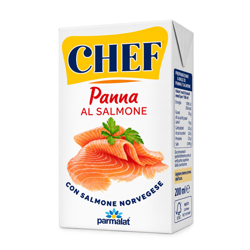 CHEF Parmalat Panna al Salmone, Cream with Salmon