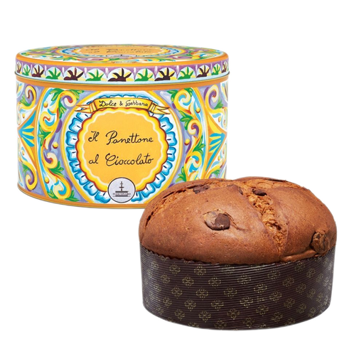 FIASCONARO Panettone with Chocolate - Dolce & Gabbana Tin