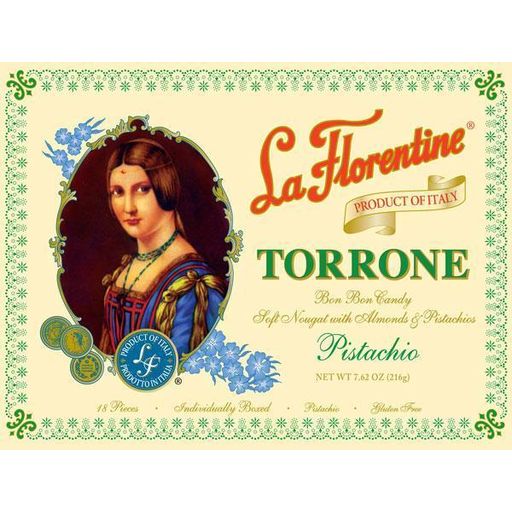 LA FLORENTINE Mini Soft Nougat Almonds & Pistachios Torrone