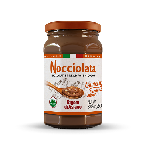 RIGONI Nocciolata Crunchy Organic Hazelnut Spread