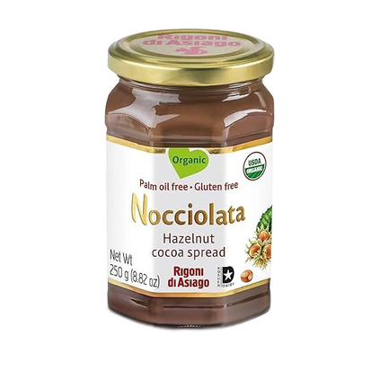 RIGONI Nocciolata Organic Hazelnut  Cocoa Spread - 250g (8.82oz)