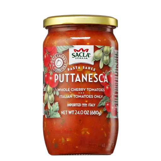 SACLA Whole Cherry Tomatoes Puttanesca Pasta Sauce