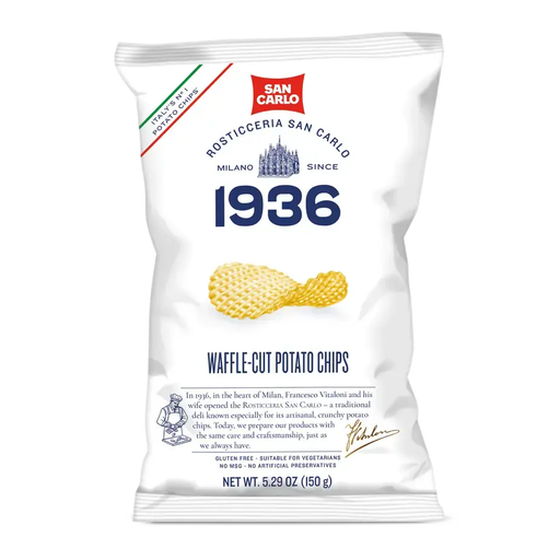 SAN CARLO Waffle-Cut Potato Chips - 150g (5.29oz)
