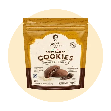 VICENZI Double Chocolate Soft Baked Cookies