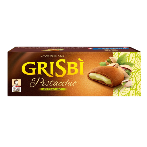 VICENZI Grisbì Biscuits Filled with Pistachio Cream