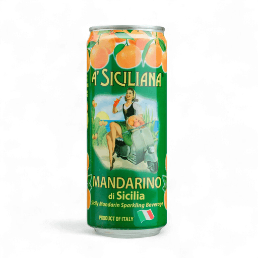 A’ SICILIANA (Sicilian Mandarino) Mandarin Soda - 330ml (11.15fl. oz) - Pinocchio's Pantry - Authentic Italian Food