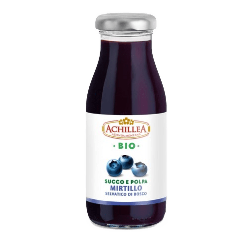 ACHILLEA Organic Blueberry Juice & Pulp - 200ml (6.8fl. oz) - Pinocchio's Pantry - Authentic Italian Food