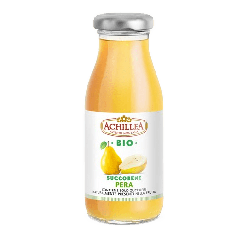 ACHILLEA Organic Pear Juice & Pulp - 200ml (6.8fl. oz) - Pinocchio's Pantry - Authentic Italian Food