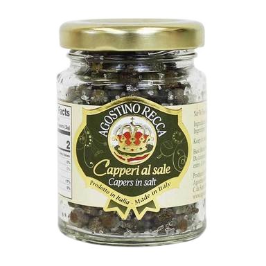 AGOSTINO RECCA Capers in Salt - 65g (2.3oz) - Pinocchio's Pantry - Authentic Italian Food