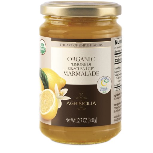 AGRISICILIA Organic Limone di Siracusa I.G.P. Marmalade - 360g (12.7oz) - Pinocchio's Pantry - Authentic Italian Food