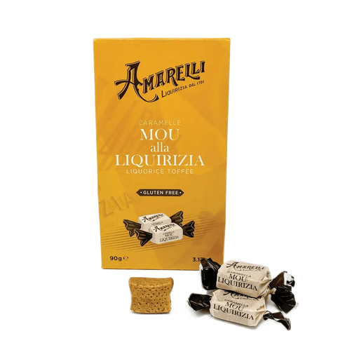 AMARELLI Licorice Toffees - 90g (3oz) - Pinocchio's Pantry - Authentic Italian Food