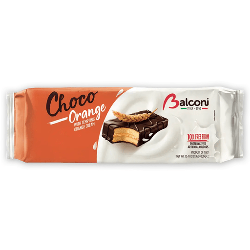 BALCONI Mix Max Choco Orange Cake Snacks - 10 count - Pinocchio's Pantry - Authentic Italian Food