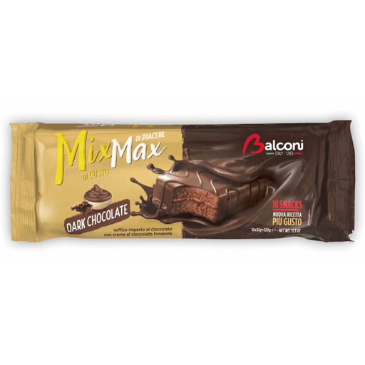 BALCONI Mix Max Dark Chocolate Cake Snacks - 10 count - Pinocchio's Pantry - Authentic Italian Food