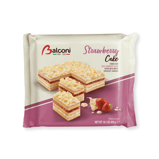BALCONI Strawberry Cake - 400g (14.1oz) - Pinocchio's Pantry - Authentic Italian Food