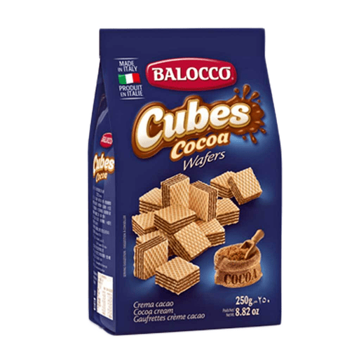 BALOCCO Cubes Cocoa Wafers - 250g (8.82oz) - Pinocchio's Pantry - Authentic Italian Food