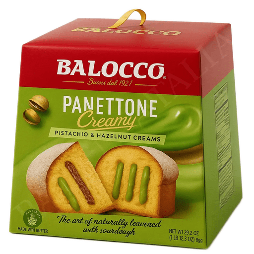 BALOCCO Panettone Creamy Pistachio & Hazelnut Cream - 800g (1.76lb) - Pinocchio's Pantry - Authentic Italian Food