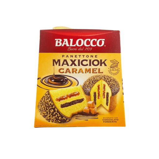 BALOCCO Panettone Maxiciok Caramel - 800g (1.76lb) - Pinocchio's Pantry - Authentic Italian Food