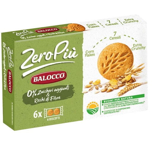 BALOCCO Zero Biscuits 7 Cereals & Cornflakes - 230g (8.10oz) - Pinocchio's Pantry - Authentic Italian Food