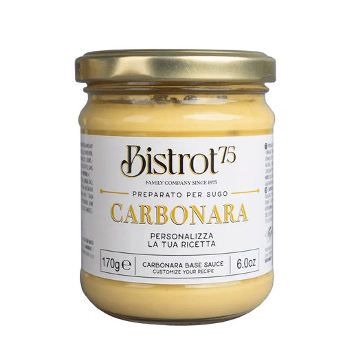 BISTROT75 Carbonara Base Sauce - 170g (6oz) - Pinocchio's Pantry - Authentic Italian Food