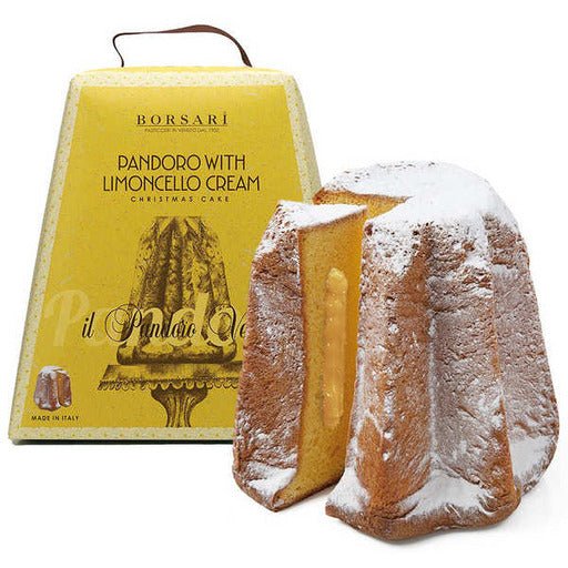 BORSARI Pandoro with Limoncello Cream - 850g (1.87lb) - Pinocchio's Pantry - Authentic Italian Food