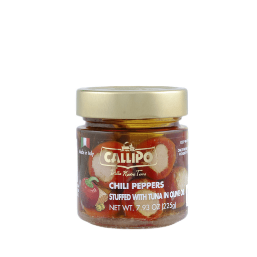 CALLIPO Chili Peppers Stuffed with Tuna in Olive Oil - 225g (7.93oz) - Pinocchio's Pantry - Authentic Italian Food