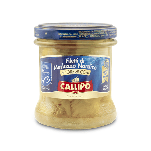 CALLIPO Pacific Cod Fillets in Olive Oil - 150g (5.29oz) - Pinocchio's Pantry - Authentic Italian Food