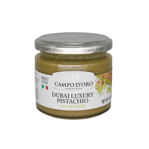 CAMPO D’ORO Dubai Luxury Pistachio Cream with Kataifi - 180g (6.3oz) - Pinocchio's Pantry - Authentic Italian Food