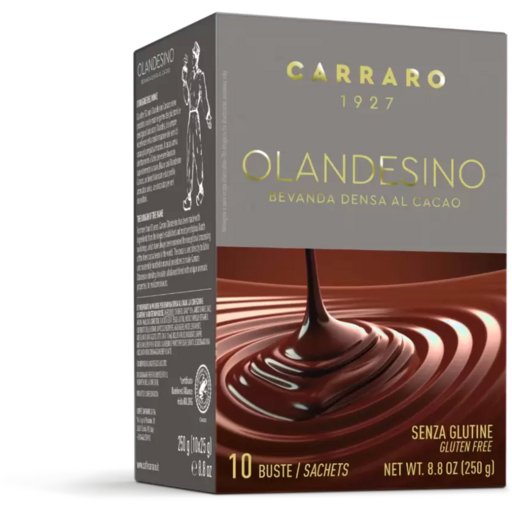 CARRARO Gluten Free Olandesino Hot Chocolate - 250g (8.8oz) - Pinocchio's Pantry - Authentic Italian Food