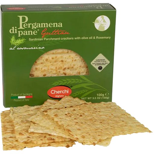 CHERCHI Pane Carasau with Olive Oil - 100g (3.5oz) - Pinocchio's Pantry - Authentic Italian Food