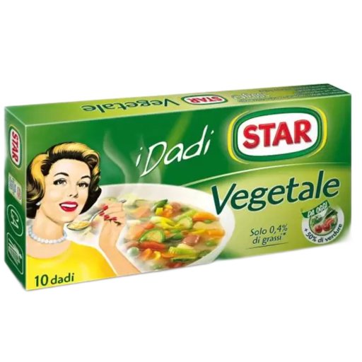 Dado STAR Vegetable Broth Cubes - 10 cubes - Pinocchio's Pantry - Authentic Italian Food