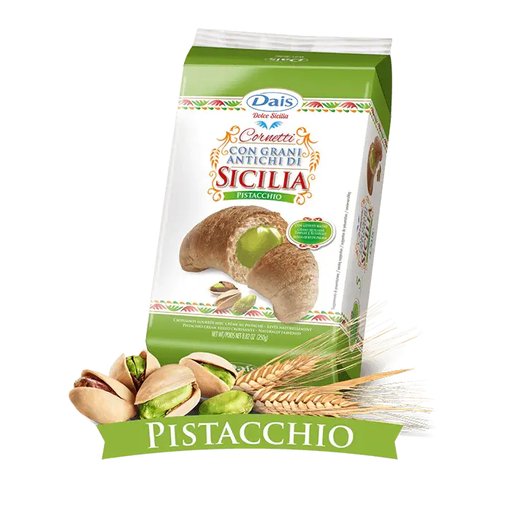 DAIS Cornetti Pistacchio (Pistachio Croissant) - 6 count - Pinocchio's Pantry - Authentic Italian Food