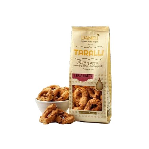 DANIELI Taralli Onions & Sultana Raisin - 240g (8.5oz) - Pinocchio's Pantry - Authentic Italian Food