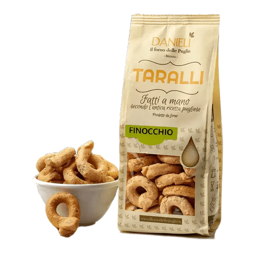 DANIELI Taralli with Fennel - 240g (8.5oz) - Pinocchio's Pantry - Authentic Italian Food
