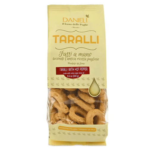 DANIELI Taralli with Hot Pepper - 240g (8.5oz) - Pinocchio's Pantry - Authentic Italian Food